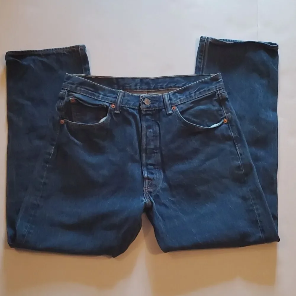 Levi's 501 Button Fly Denim Jeans 34 x 27